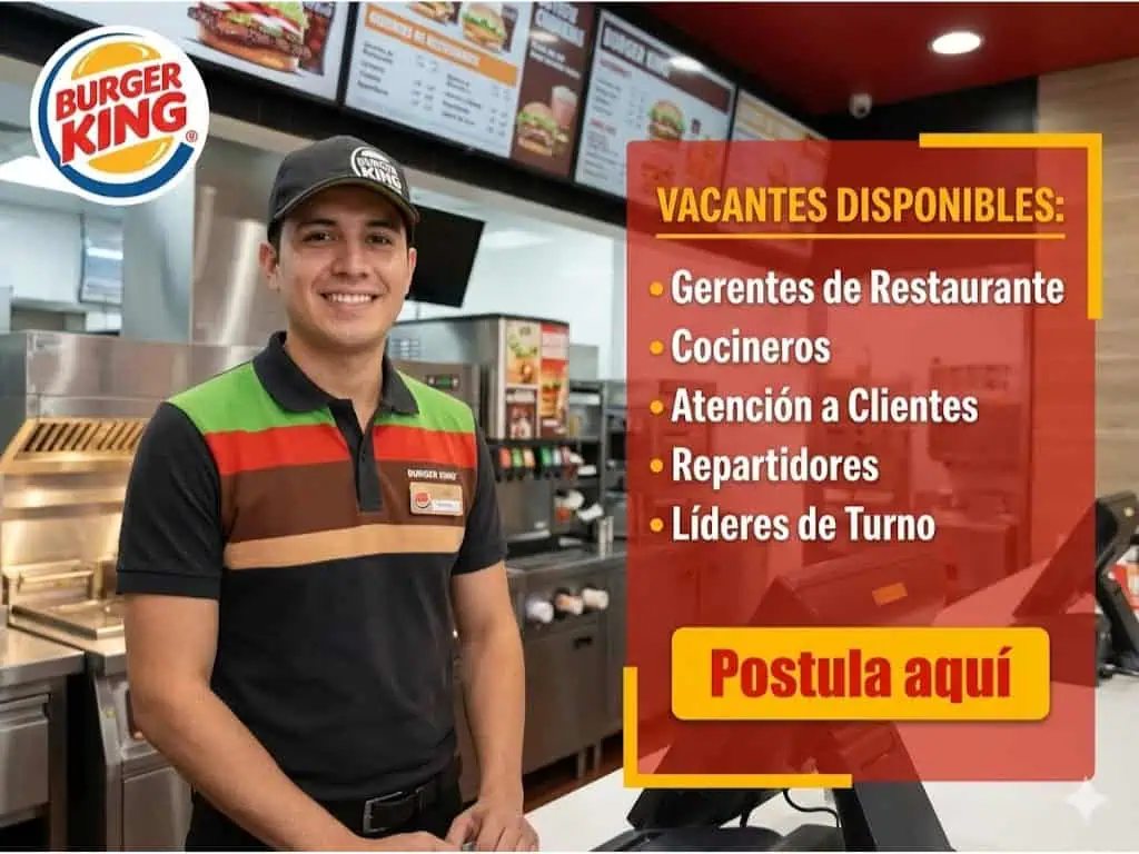 Empleos en Burger King México 2026: Convocatoria de trabajo abierta 🍔👑💼